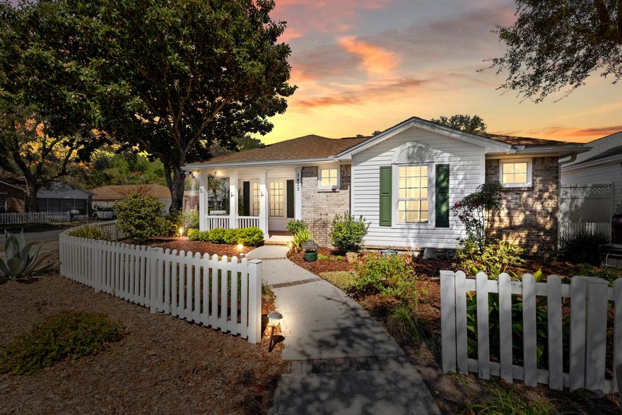 Don't Miss this Charming Florida Cottage; a beautifully designed 2-bedroom, 2.5-bath home nestled in the sought-after gated community of Magnolia Plantation in Bluewater Bay. Offering both privacy and convenience, this home blends modern comforts with classic charm.As you enter, you'll be greeted by an open and airy family room, bathed in natural light from expansive windows and sliding glass doors. The seamless indoor-outdoor flow leads to a private patio oasis, complete with a tranquil fountain--perfect for relaxation or entertaining.The stylish kitchen features a breakfast bar and cozy nook, making it an inviting space for casual dining. A hall connects the attached rear-entry 2-car garage to the laundry area and kitchen, offering added convenience.The primary suite is a spacious retreat, boasting a walk-in closet, linen closet, double vanities, a large soaking tub, and a separate shower. The second bedroom also offers a private full bath, while a guest-friendly half bath is located off the main living area. You can also stay comfortable in the garage with extra perks lilke a mini-split unit, sink, and small storage closet.
Step outside to enjoy a covered patio and fenced backyard, ideal for indoor-outdoor living. Recent updates include fresh paint on the walls, trim and doors, updated lighting and bath fixtures. Major systems have been recently upgraded including the HVAC and water heater: ROOF 2020,  Windows 2017. For added peace of mind, a one-year Home Warranty will be provided.
With quality craftsmanship and thoughtful design throughout, this home is a rare find in a highly desirable neighborhood. Don't miss this opportunity,schedule your private tour today!
