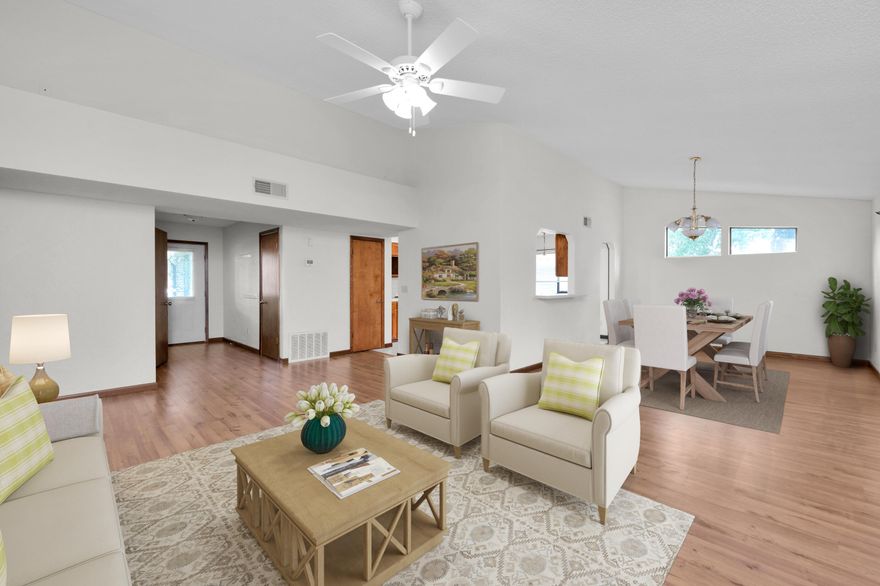 Niceville is NICE....and so is this home!  Ready for you with a BRAND NEW ROOF, 4 bedrooms and 2 living areas!  Step inside and you'll notice high ceilings, an open floor plan, solid surface flooring and neutral colors throughout.  The master bedroom features vaulted ceilings, a view of the backyard and a private bath with double vanities.   On the main floor you'll also find the living room, dining room, kitchen, laundry and another bedroom and bathroom.  Off of the living room you'll appreciate the upper screened porch with a view of the spacious backyard. Downstairs you'll find a massive family room w built in wet bar, 2 more bedrooms and a full bath.  Plus, you can step out and enjoy deck #2 and the fenced in backyard. Water heater 2019 and HVAC 2017.  Don't delay...