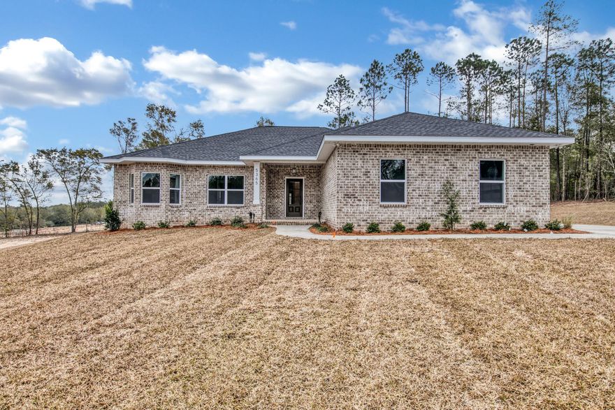 NEW HOME TO BE BUILT by a Parade of Homes winner on a 1/2 acre lot! Hurry now and you still have time to pick out your finishes!! This 4 bed 2 bath brick home will be stunning with an open floor plan where the kitchen overlooks the family room. Stainless steel appliances will be will complete the modern yet comfortable kitchen. Master bath is the perfect setup with double vanities, soaking tub, separate tiled shower and a walk in closet. And don't worry, irrigation is included! Pictures are of similar home and finishes are subject to change.