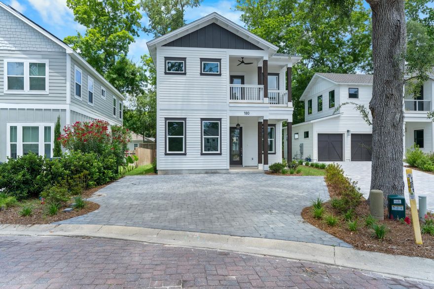 GREAT OPPORTUNITY TO USE OUR PREFERRED LENDER, OFFERING A COMPETITIVE RATE OF 4.99% (This option is subject to the qualifications set forth by our preferred lender) OR A CASH CREDIT OF $15,000 AT CLOSING! This brand-new home in Sacred Oaks, a beautiful waterfront community in Santa Rosa Beach, Florida, represents modern coastal living. It has four bedrooms and three bathrooms in 2,006 square feet of well-designed space. When you enter, you will notice the details. It features 10-foot ceilings and luxury flooring that create a bright and airy feeling. The open floor plan makes it comfortable and functional. The large living room is great for entertaining or relaxing with family. The kitchen, equipped with premium stainless steel appliances and a gas range, is perfect for cooking enthusiast. 

The first floor includes a roomy junior primary suite with its own bathroom and closet space, which is convenient

Upstairs, the master suite is a peaceful getaway and has a spa-like bathroom with a garden tub, separate shower, double vanity, and a big walk-in closet. You can step onto the private balcony and enjoy the peaceful views of the bay.

Living in Sacred Oaks is more than just having a home; it's a lifestyle. Surrounded by beautiful trees this friendly community offers stunning views of the Bay. The brick paved streets add charm, and the community boat dock in PH 1 allows easy access to boating and fishing. The underground utilities keep the natural beauty of the neighborhood. A no short-term rental policy helps maintain a quiet environment, making Sacred Oaks a true sanctuary.

Located between Destin and Highway 30A, and just minutes from shopping and dining at Grand Boulevard, Sacred Oaks offers a peaceful waterfront lifestyle with great convenience. The home is in flood Zone AE. The information in this listing, including square footage, is believed to be accurate but is not guaranteed. Buyers should verify details.

