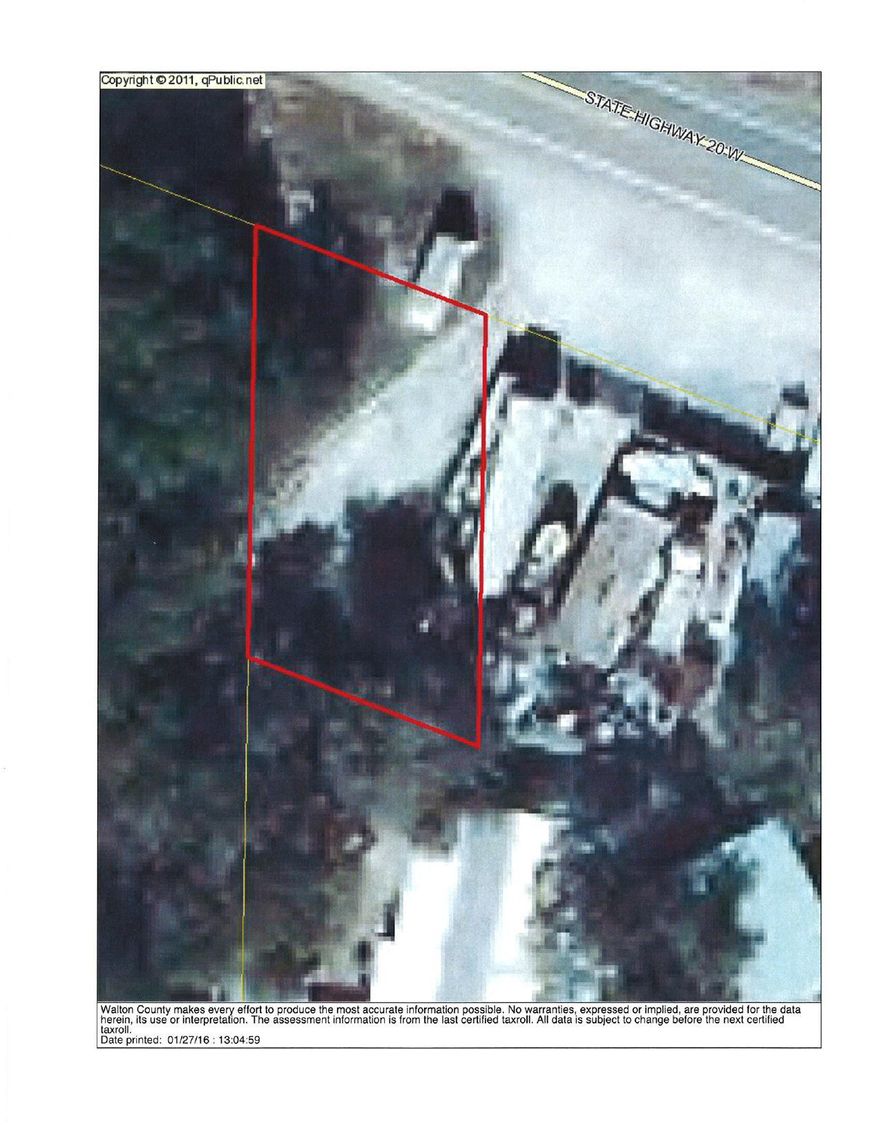 Unbelievable Opportunity with 60 feet of frontage on Hwy. 20. Mostly cleared lot. Two boat ramps within 2 miles of the property.