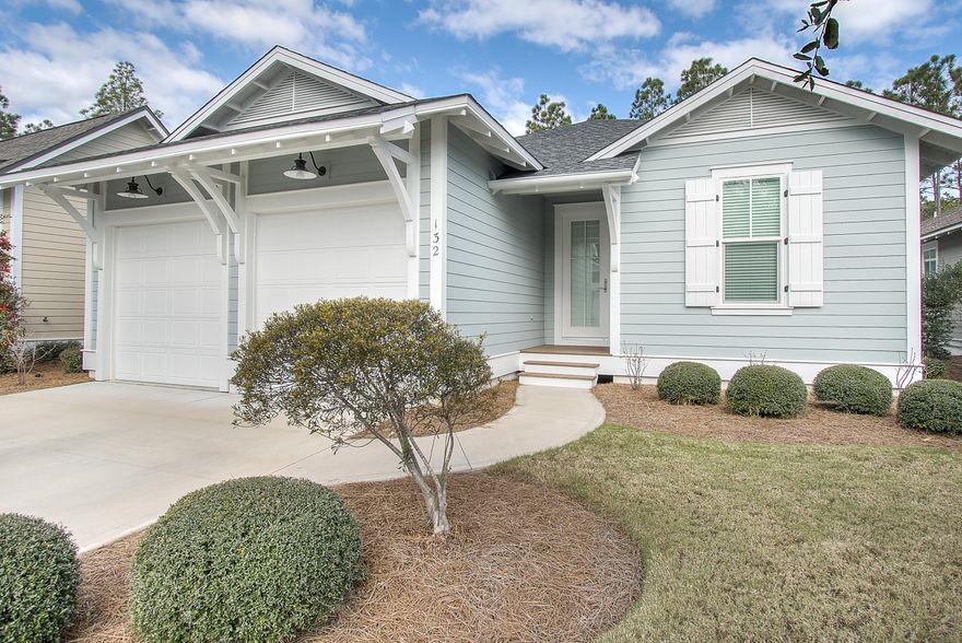 BEST LOCATION IN ORIGINS, right across the street from Village Commons, the Anise floor plan is a spacious single-story home with 3 bedrooms, 2 baths in Watersound Origins. Built in 2014, this home has been meticulously cared for and it shows! All the features you are looking for in a beach house, including: hardwood floors and beach-style crown molding in all common areas, custom cabinetry with soft close doors and drawers and granite countertops throughout, natural stone travertine in both bathrooms, stainless steel appliances with a gas range, and so much more. Unlike the new homes custom blinds as well as gutters have been installed, and the washer and dryer will also convey with the sale. Only 2 miles from the beach, and a hop, skip, and a jump to 30A this home is a must see!