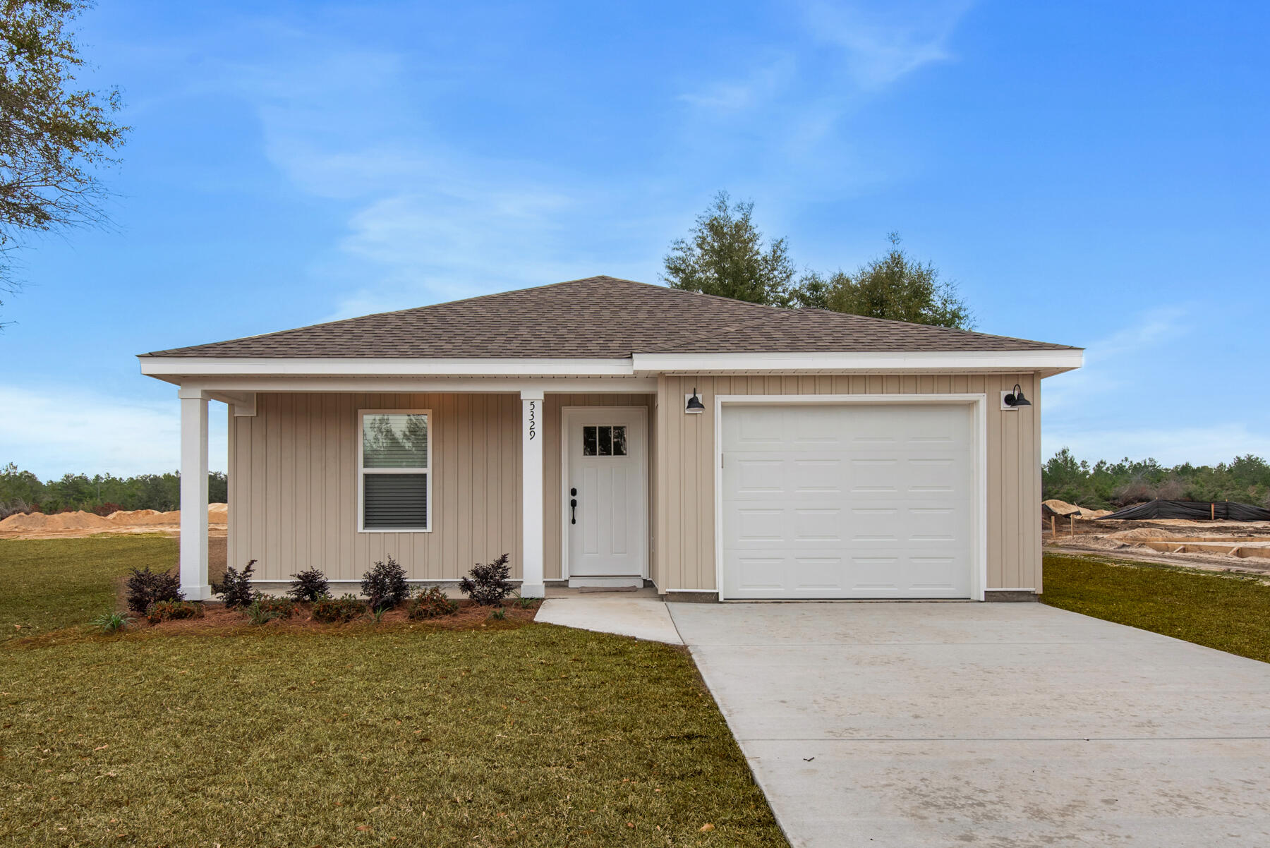 Welcome to the desirable Holley Grove Subdivision, where modern comfort meets suburban charm! This gem offers 2 bedrooms, 2 bathrooms, and a host of luxurious features. this home promises to be a haven of relaxation and style. From the moment you step inside, you'll be greeted by the sleek elegance of luxury vinyl plank (LVP) flooring, seamlessly flowing throughout the entire home. The heart of the home is the stunning kitchen, adorned with granite or quartz countertops and complemented by a beautiful tile backsplash. Picture yourself preparing meals with ease on the spacious island, with the added convenience of an under-mount sink and stainless steel appliances. The open floor plan creates a welcoming atmosphere, perfect for entertaining guests or simply enjoying day-to-day living. Natural light floods the space, highlighting every detail of this thoughtfully designed home. Rest easy knowing that blinds come standard, offering privacy and style with a simple touch. The garage isn't forgotten either, with epoxy floors adding durability and a touch of sophistication. Residents of Holley Grove enjoy the perks of fiber internet throughout the neighborhood, ensuring lightning-fast connectivity for work or leisure. Plus, with no HOA fees, you have the freedom to customize your living experience to suit your preferences. Don't miss your chance to make this stunning home yours and experience the best of modern living in the heart of Holley Grove! Homes for Heroes credit (Qualifying Heroes are Military, Law Enforcement, Medical Professionals, Fire Fighters and Teachers) $1300.00. Pictures are from a previously built home.
