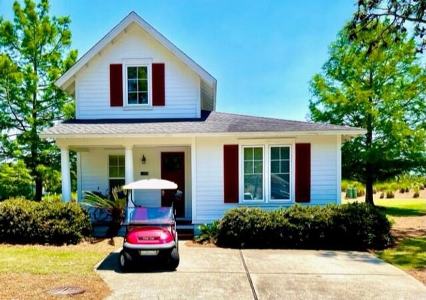 This is the affordable Sandestin home you have been looking for... this quaint, fully furnished cottage is located at the end of a quiet kid friendly cul-de-sac in Laurel Grove with the Raven golf course right in your backyard! Home does have vacation rental with bookings lined up if the new owner decides to keep it as a vacation rental. It is a delightfully charming cottage with tile floors, granite countertops and a beautiful cathedral ceiling. It features both front and rear porches, sprinkler system and all landscaping is included in the home owners fees. Don't miss this one!