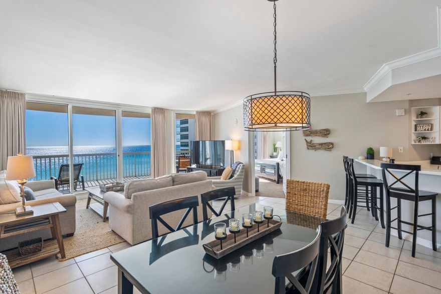 Dreaming of beachfront luxury at a prime gated community in Destin? St. Maarten Unit 607 is a phenomenal Gulf front 3-bedroom, 3-bath condominium with a private elevator, breathtaking views and nicely appointed decor. Enjoy Gulf views from nearly every room and an expansive private terrace totaling 231 sq. ft. (9' x 33'). This is a great place to relax and entertain with the open floor plan. Not one, but two Gulf front bedrooms with direct balcony access, which is a rare treat for condos. Wake up to views of the Gulf and enjoy your coffee on the balcony. The large floor to ceiling glass windows & doors truly maximize the Gulf views and the high ceilings and crown molding creates a grand atmosphere. The kitchen offers a convenient breakfast bar, trayed ceilings & stainless steel appliances. There is ample storage with plentiful cabinets and pantry. Enjoy casual dining at the breakfast bar or there is also a dining area with Gulf views. Tile floors run throughout the main living area, kitchen and bathrooms and there is carpet in the bedrooms. The Gulf front master suite is very spacious with direct balcony access, en-suite bathroom and walk-in closet. The master bath has double vanities, separate walk-in shower and a Jacuzzi tub to unwind in. There is also a nice sized walk-in closet. The guest bedroom is also Gulf front with balcony access and an on-suite bath and there is an additional guest bedroom and bath closer to the entry with two twin beds. The private elevator is an amazing way to enter the unit and you capture Gulf views even from the foyer. This unit is being sold fully furnished and beautifully decorated and includes a washer & dryer, flat screen TVs and an additional storage. This is currently a rental unit boasting over $100k annually but could also be an incredible full-time residence or true second home. There is great storage including a storage cage perfect for your beach gear, a covered (and deeded) parking space, amazing amenities to enjoy and security.

Silver Shells Resort & Spa is a phenomenal gated luxury resort in Destin encompassing five buildings. St. Maarten is a Gulf front condominium in the southwest corners of the complex. Amenities include a 7,500 sq. ft. Gulf front lagoon pool, kiddie pool, hot tub, designated private beach with 600 feet of beachfront, beach service, The Sand Bar (beachside bar & grille). All the conveniences you need at your fingertips. There are also poolside cabanas available for purchase. Start living the luxurious resort lifestyle today and enjoy the beach and all this community has to offer! All this and more in a convenient central location to the Destin fishing docks, golf, dining, Big Kahuna water park, The Track family amusement center, and shopping. Don't miss out on the best priced 3-bedroom at St. Maarten!