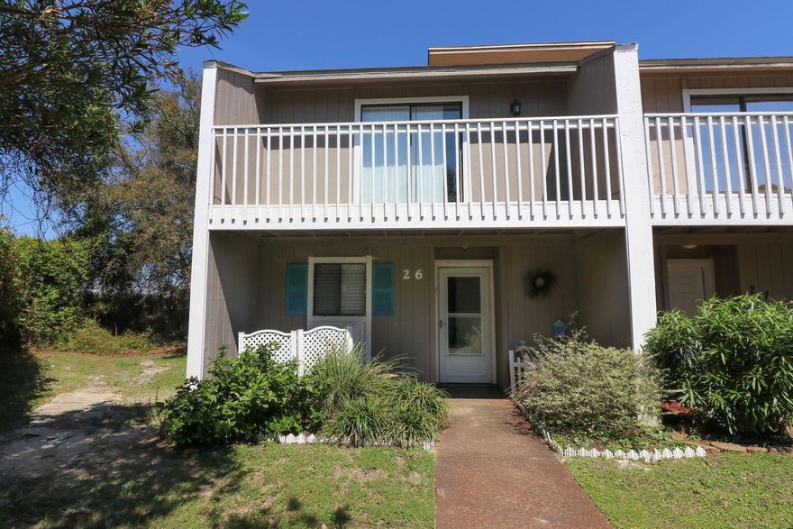 Well-located 2-bedroom, 2.5-bath townhouse in Destin Racquet Club, ideal as a primary residence or long-term rental investment. Centrally located in Destin, this home offers convenient access to shopping, dining, beaches, and entertainment. Both bedrooms feature private en-suite baths, providing comfort and privacy. The community offers a pool and well-maintained common areas. With strong long-term rental potential and a functional layout, this property is a great opportunity for homeowners or investors seeking low-maintenance living in the heart of Destin.