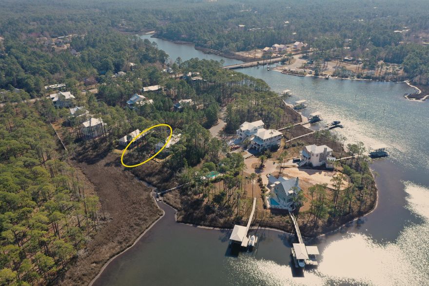 Beautiful .26 acre lot bordering Hogtown Bayou in Cessna Landing. Enjoy stunning water views and bayou sunsets. The lot backs up to natural protected wetlands, ensuring privacy and no further development behind the homesite. Cessna Landing is a private, gated community in the heart of Santa Rosa Beach. Enjoy a community pool and sundeck, in addition to a community dock.