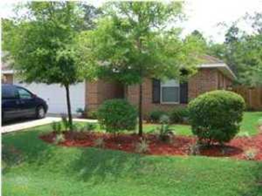 All brick 3 bedroom 2 bath home built in 2003. Located in the quaint Bayou Landings subdivision near Sacred Heart Hospital and the new Grand Boulevard Development in a nice, quiet neighborhood. Interior of this home is immaculate with attractive earth tone colors and all fixtures are first class with designer lights, fans, mirrors, faucets, etc. Smooth textured ceilings and crown molding in ALL bedrooms and bathrooms, a beautiful fireplace in the living-room. Outside lies a 6 ft privacy fence around the large backyard which borders the colorful landscaping.Trash and Lawn Service Included in the rent. Pet maybe allow with owners approval.