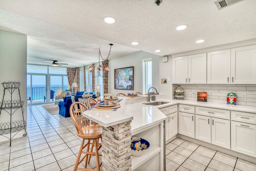 Beautiful highly desirable corner unit on the 14th floor of Jade East Towers, one of Destin's premier Gulf front communities. Jade East offers a private gated entry offering a great combination of amenities and accommodations This condo has 10' ceiling, a very large balcony, and over 1600 square feet of living space with 3 bedrooms and 3 full baths. The condo also features 2 large master suites one master with beautiful views of the Gulf.  The kitchen was recently updated with new cabinets, appliances, backsplash, and countertops. Recent mechanical updates include a new HVAC, Hot Water heater, and electrical panel.
This original owner, mostly owner-occupied unit you do not want to miss.