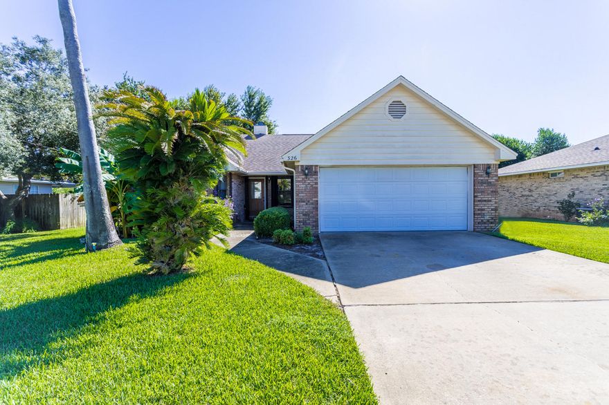 3 bedroom, 2 bath split floor plan brick home in a quiet subdivision in the heart of Destin. This home features 18-inch tile flooring diagonally throughout, a large screened patio with a Garden Leisure hot tub, vaulted ceilings, 2-car garage, fireplace, storage shed, partially floored attic above garage with pull-down stairs, Hurricane shutters on all doors and windows. The house is mere minutes from the Harbor and not much further from Destin Commons or the Beach.