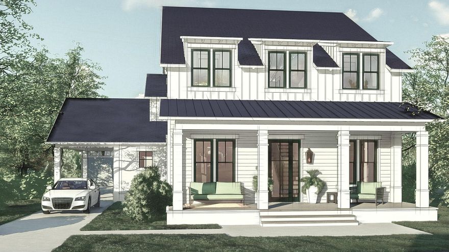 Entered for comp purposes. The new Odell floor plan built by the Arkon Group is a beautiful, coastal-style home with comfortable living spaces inside and out. The layout features 4 bedrooms including first floor junior master suite and second floor master, 4.5 bathrooms, home office, upstairs den, 2-car detached garage + carport, along with a summer kitchen and private pool with a sun shelf. Luxury finishes include wire-brushed hardwood flooring, quartz countertops with marble backsplash, unique tile in each bathroom, Thermador stainless steel appliances, and a beautiful gas lantern on the front porch. This homesite backs up to nature preserve offering peaceful views and added privacy.