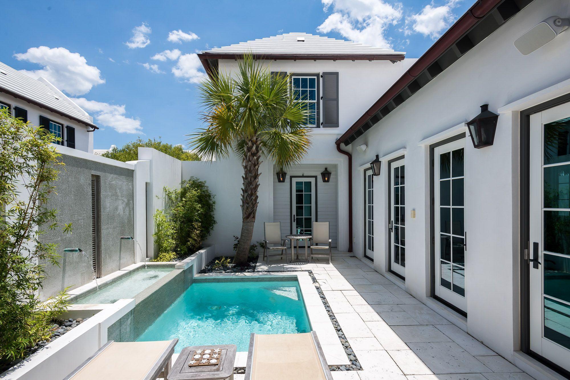 This four-bedroom Bermuda inspired freestanding home is ideally located on the iconic Charles Street of Alys Beach and was designed by the renowned architect, Eric Watson. The first-floor master bedroom looks out to an idyllic courtyard with a private plunge pool and covered loggia. A vaulted ceiling spans the great room and kitchen adding a sense of openness and generosity. A highly coveted rooftop terrace overlooks the courtyard. Upgrades in fixture/finishes selections are found throughout 65 North Charles Street and reflect what owners have come to love about Alys Beach.