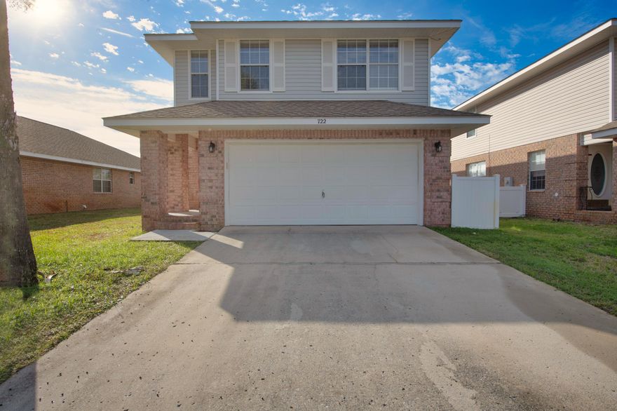 Step into your dream retreat at 722 Marsh Harbor Drive, a stunning rental property located in the serene neighborhood of Mary Esther, FL. This spacious 1,950 sq ft home offers a harmonious blend of comfort and style, perfect for those seeking a tranquil living experience. With four generously sized bedrooms, there's plenty of space for relaxation and personalization. Enjoy the convenience of two full baths and a half bath, ensuring ease and privacy for all residents and guests. The open floor plan invites natural light throughout, creating a warm and inviting atmosphere for gatherings or quiet evenings at home. Positioned near the stunning Florida coastline, this property offers endless opportunities for outdoor adventures and beachside leisure.