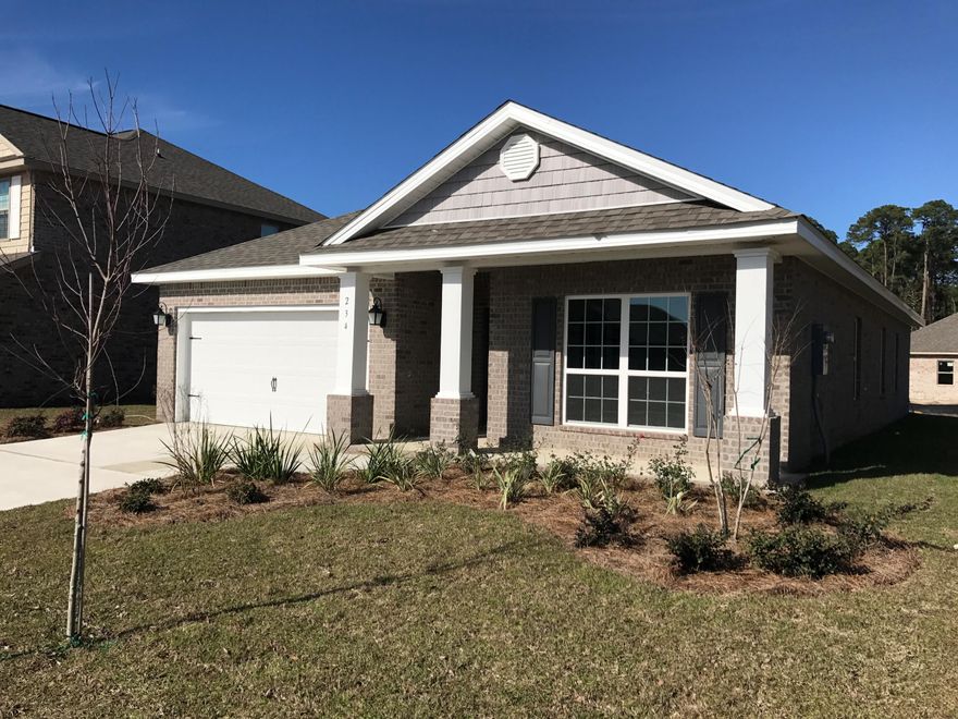 NEW & MOVE IN READY home is ready for it's first homeowner in Driftwood Estates Community! This 1 story home features 3 bedrooms, 2 baths and an Office! Driftwood Estates is a desirable community located approx. 5-10 minutes from Sacred Heart Hospital, Sandestin Golf and Beach Resort, Grand Boulevard, the beautiful beaches of South Walton and Top Rated Schools! Our community features a pool, ponds, parks and sidewalks for everyone to enjoy!