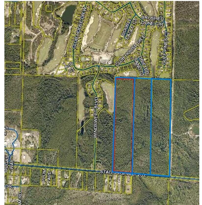 157 wooded acres fronting the north side of Highway 20 immediately east of the entrance to Windswept S/D.  This listing is a combination of three 52-53 acre parcels (MLS 902424, 904875 and 933955) adjoining for a total of 157 acres currently zoned Estate Residential (One residence per 5 acres).  Sellers understand a Zoning Change will be rquired to increase density to justify the price of $28.8k per acre.  Sellers inherited the property and have no survey nor environmental studies.