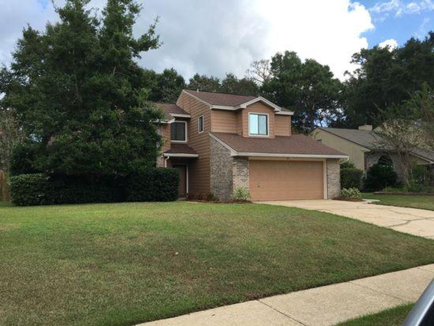 Welcome home to desirable Rockywood Estates! Centrally located, close to everything...Eglin, Destin, all shopping in Niceville. Completely renovated with beautiful updates. Freshly painted, all new trim and interior doors. All new carpet and tile throughout home. Large Great Room with 18 foot ceilings and 2 skylights. Beautiful, brick natural gas fireplace. Three large bedrooms with great main level Master Suite with garden tub and separate shower. Two upstairs bedrooms with walk in closets, one with window seat with storage. Two full baths with half-bath near laundry room have been updated with granite countertops, vessel sinks and waterfall faucets. Large, eat in kitchen with new granite counters, cabinetry with soft close feature and slide out shelves and stainless steel appliances.