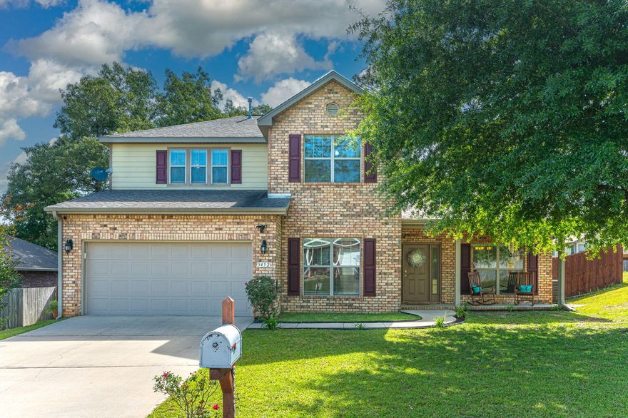 Welcome home! This beautiful southern style home in Crestview north of I-10 is ready for new owners! The  sizable front porch is perfect for enjoying relaxing mornings outdoors. The inside of the home features an open floor plan with the kitchen, dining room, and living room all connected. The kitchen includes double ovens, a flat top stove, and stainless appliances. The large master bathroom features a walk-in closet, walk-in shower, garden tub, and double vanity. Neighborhood has a pool and tennis courts with low HOA costs.  Conveniently located in close proximity to bases, beaches, and shopping!