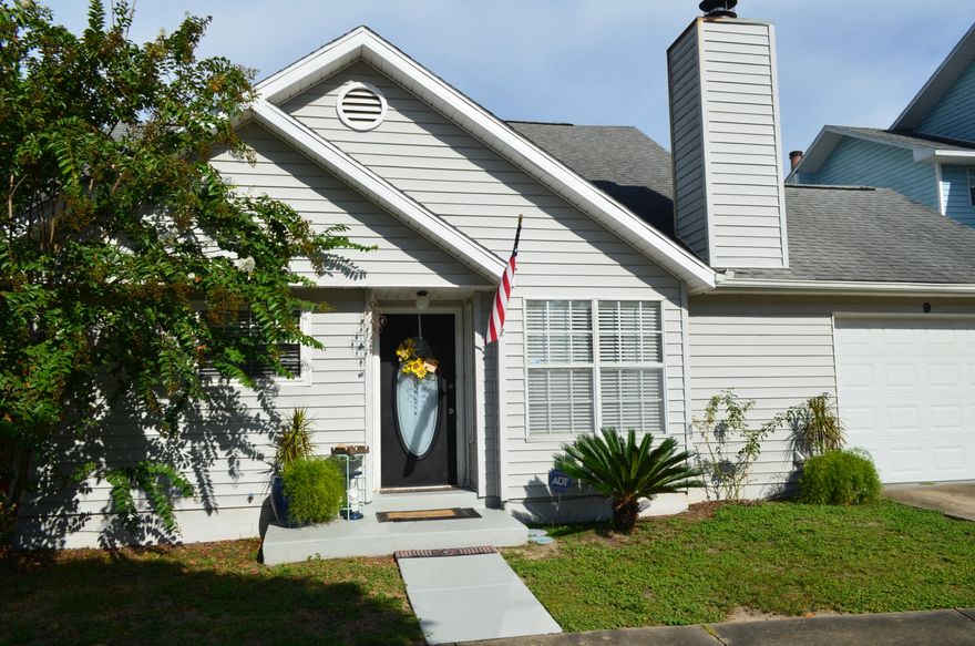 Perfect Florida Cottage in Central FWB. Modern upgrades & structurally sound. Move in ready. Walk into the spacious living room with vaulted ceilings, fireplace & spiral staircase. Loft overlooking the living area can be used as a bedroom, bunk room, office or man cave. Open kitchen with stainless Frigidaire appliance package. Plenty of room for an island and large dining table. Patio doors lead to the fruit producing Fig Tree & Wrap around deck that doubles as an additional living area. Low Maintenance Lawn has mature Crate Myrtle, Rose Bush & mini palm. Privacy fence surrounds for pet and child safety. Master has separate dressing area with double sink & make-up vanity. Oversize Jacuzzi Tub with Shower & Custom Marble Surround. Perfectly Quaint & Cozy for retirement or small family.