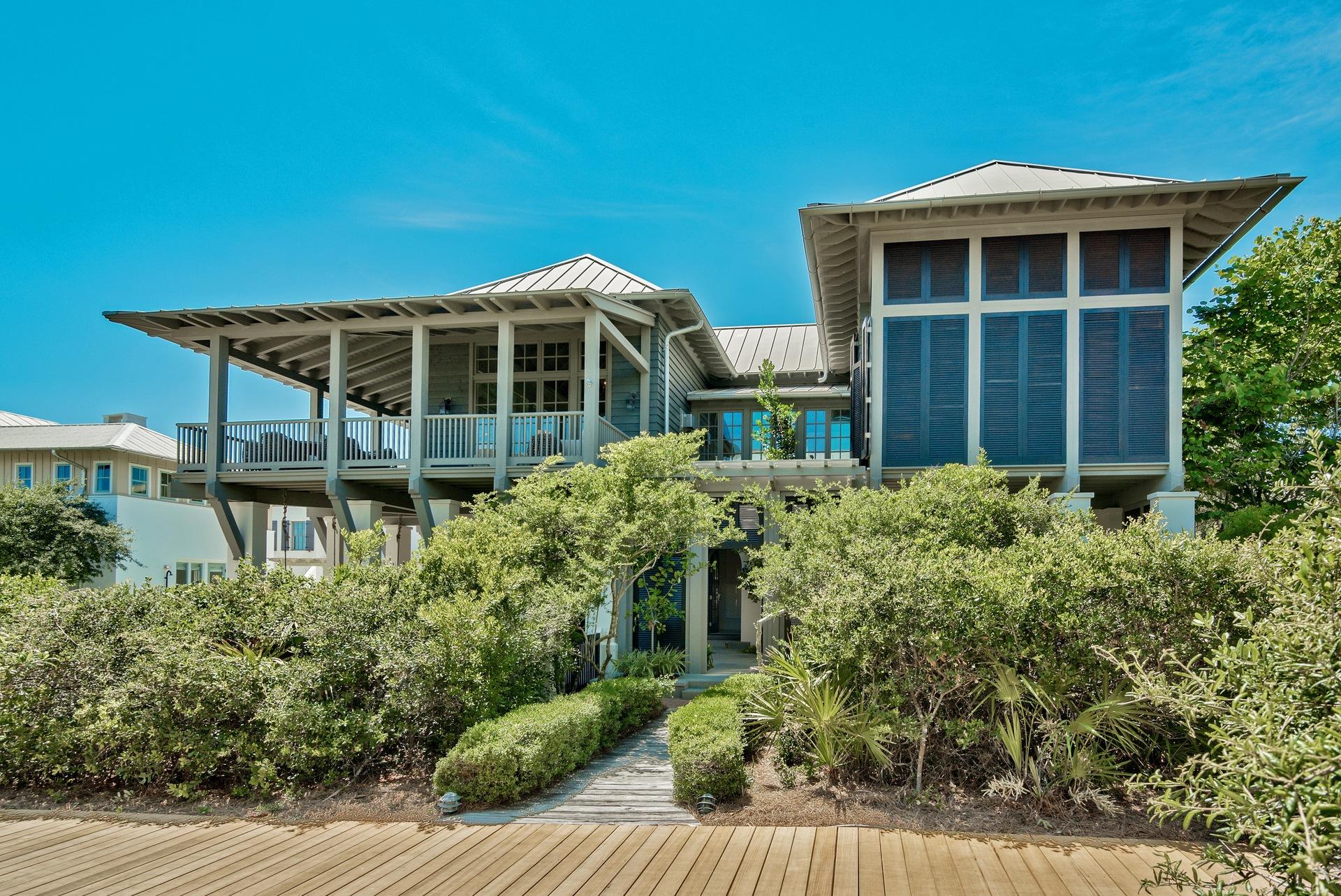 Stunning home with equally stunning views of the Gulf of Mexico! This newly renovated and impeccably decorated home by Melanie Turner Interiors is sure to please the most discriminating buyer. This modern south beach appeal paired with classic charm boasts floor to ceiling windows on the main level, Venetian plaster throughout and striking detailed vaulted ceilings. With a fully appointed kitchen for the chef at heart including Wolf gas range with a wall oven, Calcutta gold marble counters and breakfast island, an Asko dishwasher and ice maker, expansive wrap around balconies, as well as an open and airy concept, this home is perfect for the entertainer or for those in search of serenity. Must see to appreciate this home and setting! Room to add a private pool.