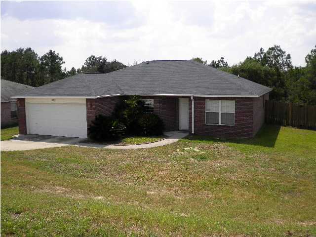 All Brick Home south of I-10 in Crestview features a 3 bedroom split floor plan and two full baths along with a 2-car garage. This home has a great open floor plan and a formal dining room, privacy-fenced back yard. Pets considered on case by case basis. Washer and Dryer are provided but will not be repaired or replaced.