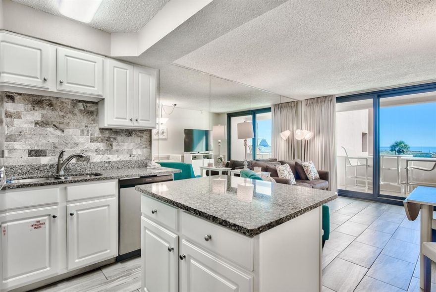 Gulf Side, 1 BR, 1 BA 2022 Gross rental income $33,000 Large tile throughout, Granite Kitchen Counters, New Stainless-Steel appliances end of 2022, New AC  end of 2022, New carpet and paint, Chair molding, new sliding glass door and windows ($13000 value), Covered parking makes this the 2nd level with a view of the Gulf and pool. The unit features EFCO (category4) sliding glass doors and windows paid by the seller.  Begin and end each day enjoying spectacular morning views of the Gulf of Mexico. Enjoy evening sunsets and seasonal fireworks from the beach. Great location for shopping, grocery stores and restaurants. Jetty East Amenities: 900 feet of beach, 2400 sq. ft. pool with sun deck, hot tub, beach side pavilion with charcoal grills, tennis courts, pickleball, fitness room, kid's