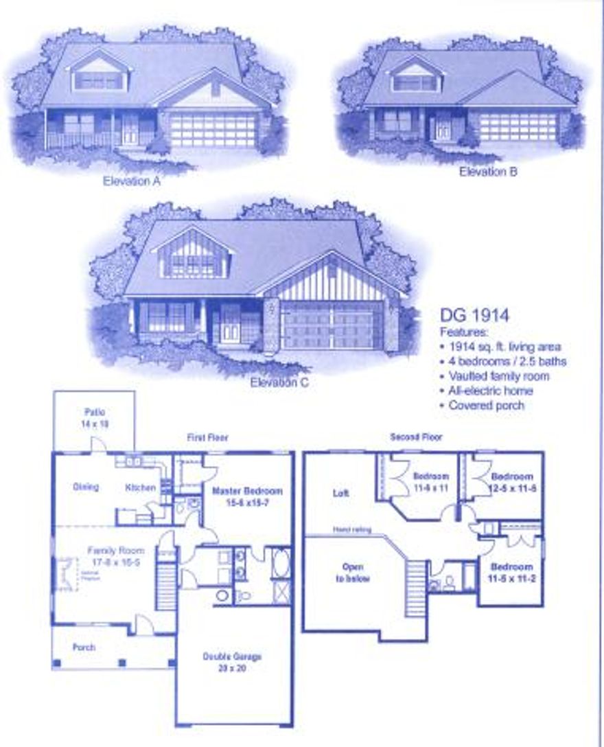 Craftsman style 2 story home, a fully sodded yard and landscaping package give this home plenty of curb appeal. This 4 bedroom/ 2.5 bath home offers a beautiful garden tub and separate shower in the master bath. Beautiful view of the wooded area behind the house can be enjoyed from the deck, living room and kitchen. GE appliances, Moen faucets and ceiling fans in the master bedroom and living room, Adams Homes pays closing costs and provides a 1yr home and 10yr bonded builder warranty.