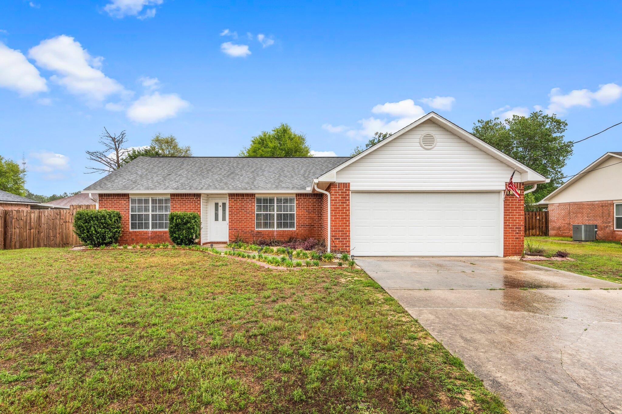 Welcome to this stunning 3 bedroom, 2 bathroom home located in the South Crestview. This home boasts gorgeous updates throughout, including a fenced back yard for privacy and security. The split bedroom floor plan offers added privacy and convenience for all residents. Enjoy the luxury of LVP and carpet flooring, as well as a spacious kitchen island and granite countertops for all your cooking needs. Contact us today to schedule a viewing!