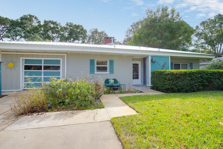 FANTASTIC, AFFORDABLE HOME IN ELLIOTT POINT AREA WITH NEW METAL ROOF, ROOM TO ADD 2ND BATH & CLOSE TO EVERYTHING!  Enjoy 3 large living areas, an updated kitchen w/granite, eating bar & new SS appliances, & large remodeled bathroom w/double vanity & jetted tub. Offering a spacious living room w/gas fireplace, beautiful family room w/wood walls & ceiling and large 5 yr old sunroom filled with windows, there's plenty of room for privacy. Other features include newer tile floors & laminate in the bedrooms, tankless hot water heater, newer windows & copper wiring. The NEW metal roof & 7 yr old HVAC provide peace of mind & the one car garage & carport provide plenty of room for vehicles, boat or RV. A patio & two large yard sheds accent this home's large private yard. Located in the heart of E. FWB, this home is close to EVERYTHING: Uptown Station, downtown FWB, great restaurants & shopping, Villa Russ Park, FWB Landing Park, both bases & the beach.