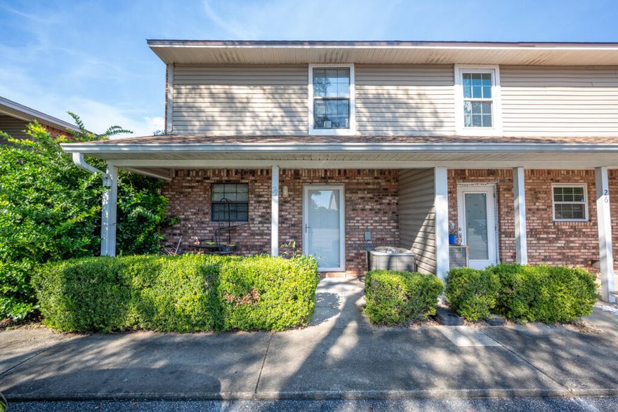 Beautifully updated 2-bed, 1.5-bath townhome in the heart of Fort Walton Beach! Located in a well-kept community, this unit offers a bright living area, modern finishes, a private patio, as well as a community pool. Enjoy convenient access to shopping, dining, and local beaches. Just minutes from Eglin AFB and Hurlburt Field, making it ideal for military members or commuters. A perfect blend of comfort, location, and value. Don't miss this opportunity!