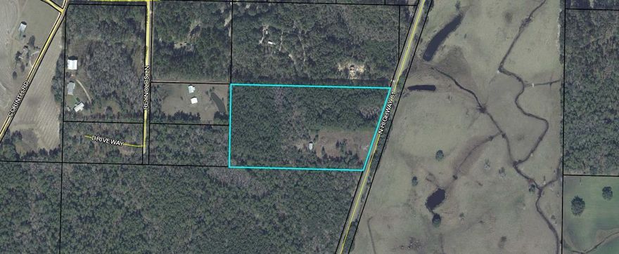 ALMOST 20 ACRES RIGHT OFF OF HWY 81. APPROX 3 ACRES CLEARED ON THE HWY FOR EASY ACCESS. SELLER HAS A 24X36 COVERED CONCRETE SLAB IN PLACE ALONG WITH A METER,SEPTIC TANK AND WELL . POWER IS OFF AT THIS TIME . SELLER SAYS EVERYTHING WAS IN WORKING ORDER WHEN HE HAD THE POWER TURNED OFF .
