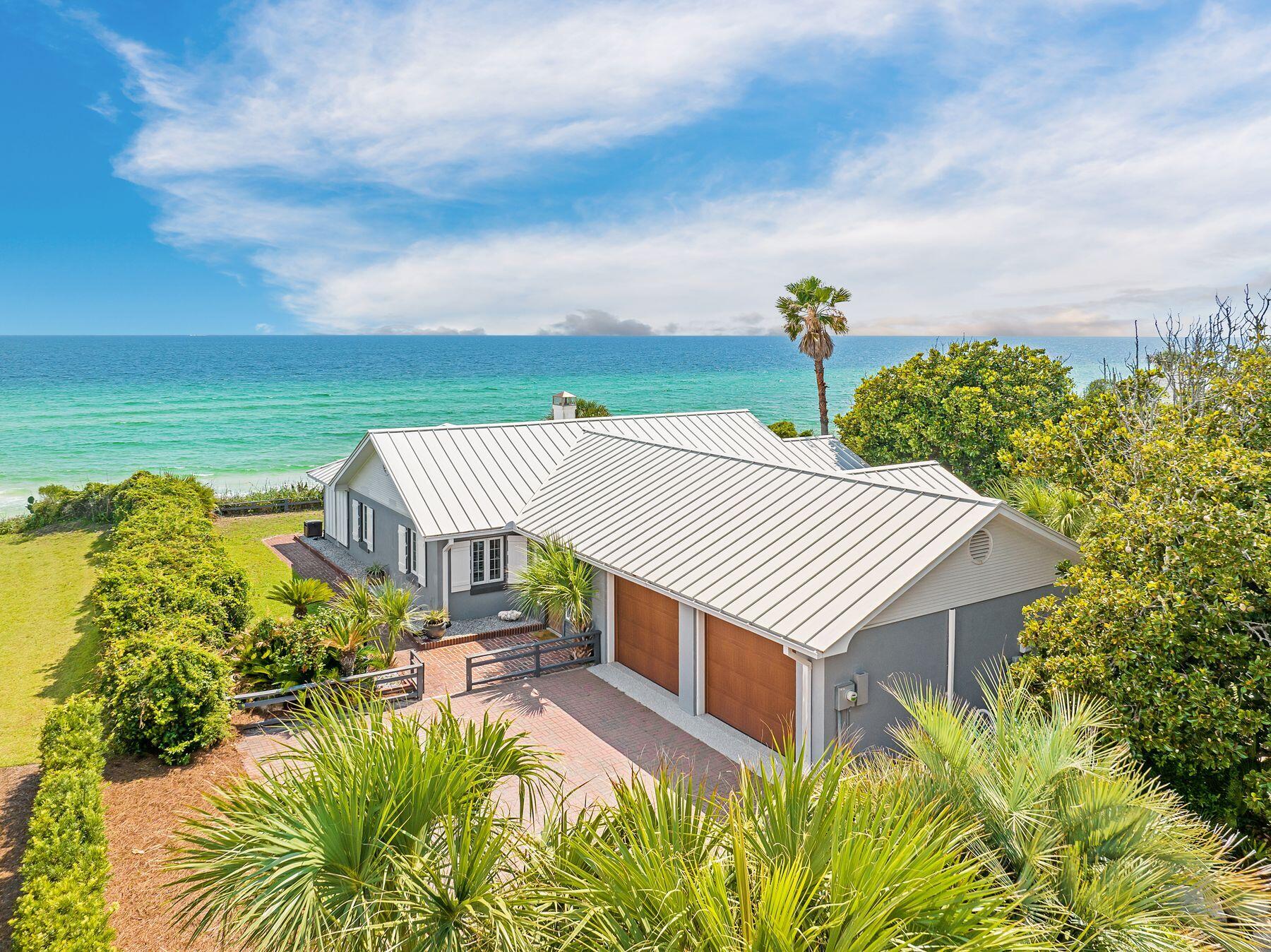 Tucked along one of the most iconic and tightly held stretches of Old Seagrove Beach, 58 Montgomery Street offers something increasingly rare on 30A. A Gulf front property with an impressive 90 feet of frontage on the Emerald Coast. This charming beach bungalow sits on a wide, private-feeling homesite with sweeping views and direct access to the sand. Whether preserved as is or reimagined down the line, the lot's generous proportions offer a level of breathing room that is hard to find this close to Seaside. Montgomery Street is home to just 15 Gulf front properties, each unique in architecture and character, and most held by longtime owners. It is a street where legacy and location matter more than flash, a quiet and coveted lane where properties rarely change hands. The existing home is single level with 3 bedrooms and 3 bathrooms, comfortably laid out with multiple living areas, a screened porch, and one of the most peaceful sunset backdrops anywhere on 30A.