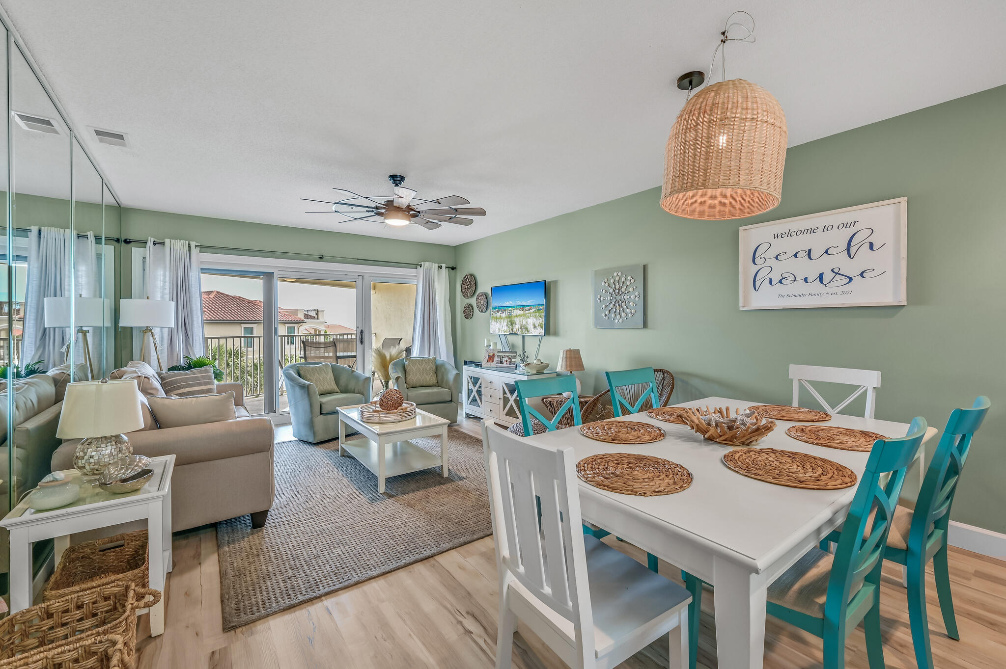 Elegant fourth-floor condo in the sought after Maravilla complex located in Miramar Beach, Florida. Featuring three bedrooms and two baths along with stunning views of the Gulf of Mexico. Updated with luxury vinyl plank flooring throughout and beautifully furnished, this unit is completely turnkey. Maravilla is a pet-friendly complex with its own private beach access. There are multiple amenities to enjoy including 2 pools, 1 heated seasonally and one gulf view, hot tub, 2 tennis/pickleball courts, basketball goal, shuffleboard, fitness room & clubhouse. Maravilla is a gated community located just off Scenic 98 with 2 different entrances, one off Scenic 98 and the other off of Hwy 98. A luxurious retreat with a perfect blend of comfort and coastal charm.