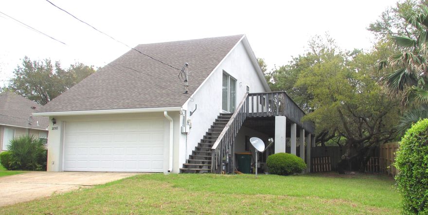 Beautiful two story home with a deck that wraps around the second level. All three bedrooms located upstairs. Cathedral ceilings in living room with a contemporary fireplace. Carpet throughout. Call our office to schedule a showing. Sorry, pets are not negotiable. *All Coastal Realty Services residents are enrolled in the Resident Benefits Package (RBP) which includes renters insurance, HVAC air filter delivery (for applicable properties) and our best-in-class resident rewards program, and much more! More details upon application.*