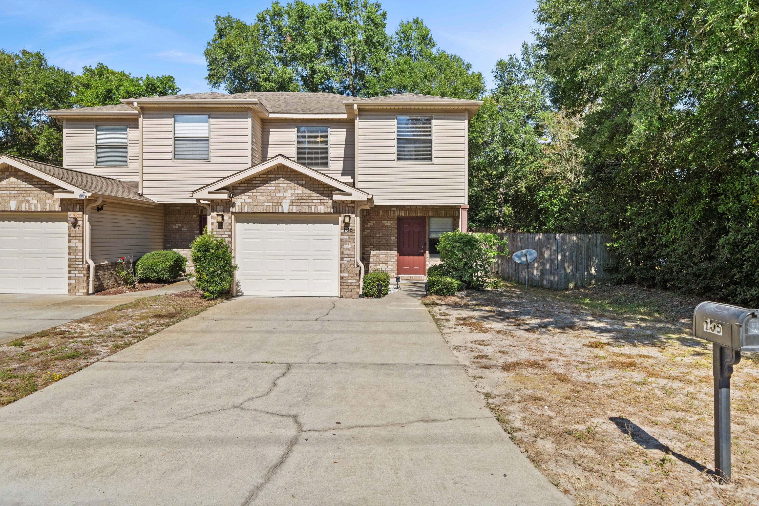 This 2010 built beautiful end unit townhome is now available just off Beal Parkway in Central Fort Walton Beach!  Inside you will find a generous open concept floor plan with 18'' tile, crown molding and recessed lighting. Kitchen features granite countertops, pantry and stainless steel appliances with breakfast bar. Dining room leads out to a large open back patio and fully fenced back/side yard. Half bath (with pocket door) downstairs with one car garage accessed through living area.  Upstairs you will find a large rear master bedroom with oversized closet & ensuite. Two additional bedrooms share the hall bath, across from the upstairs laundry room.  Washer & dryer convey with the home.  Home located within 10 min of both Eglin AFB and Hurlburt Field.  Reach out today!