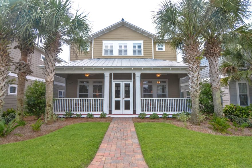 Amazing west end property perfect for families or a second home!This property offers top of the line amenities. This property has had the following features added recently: Screened in front and back porches, a new garage door, added walk-in pantry,newly pained porches,plantation shutters and more. Throughout this Florida cottage you have tray 10 ft ceilings, crown molding, and recessed lighting to go along with the open concept. Throughout the kitchen you have beautiful wooden cabinets and granite counter tops. Next to the sitting area you have a fireplace and wet bar perfect for get-togethers. Upstairs you have the Master and two additional bedrooms with ample living space, each bedroom has its own bathroom as well! Furniture is available as a separate purchase.