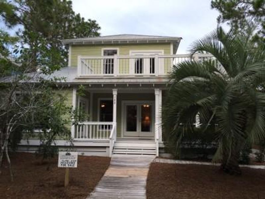 Immaculate home in sought-after Grove By The Sea neighborhood. Close stroll to the beach, across from the pool, short bike ride to Seaside. Hardwood floors, screened and open decks, french doors throughout, professional native landscaping, large double-car garage, fully furnished with furniture, art, and stocked kitchen. Just walk in and begin enjoying the beach immediately!