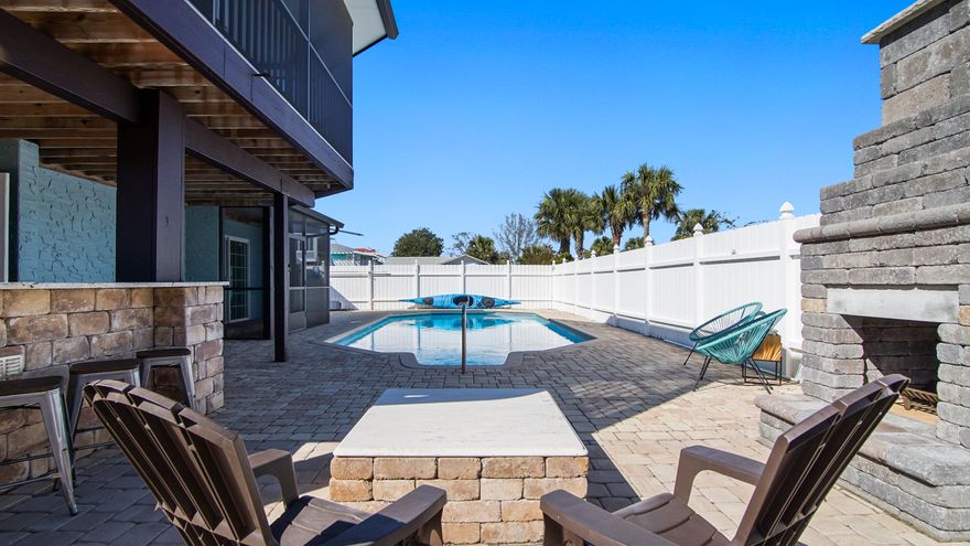 PRICE ADJUSTMENT! Quintessential Florida 3 BR/3 BA Beach House with Private Pool and Outdoor Kitchen on Okaloosa Island! Quiet, unassuming beach casual; everything you need is here for the perfect second-home beach escape or primary residence... The 2-story design provides both upper and lower decks, an elevated living area to enjoy the views, and multiple recreational spaces throughout to make the most of the outdoors. The showstopping Backyard Oasis is a coastal dream paradise - Private Inground Pool with Brick Paver Pool Deck, Outdoor Kitchen, Outdoor Fireplace Feature, and Screened Lanai Decks on both levels! For peace of mind, there is a new Roof in 2024, & updated HVAC, Water Heater, etc. Life at the beach is just better; schedule your showing today!