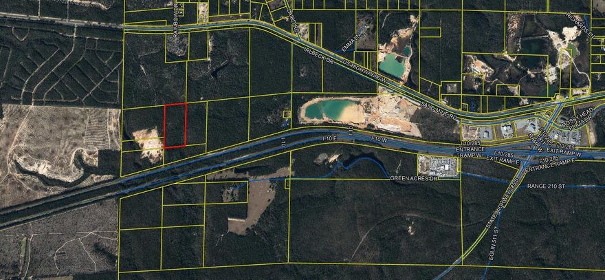 Zoned Heavy Industrial. Located in the growing North Walton County Mossy Head Area. Short distance from the  Mossy Head Interstate exit. No Easement or access at this time.