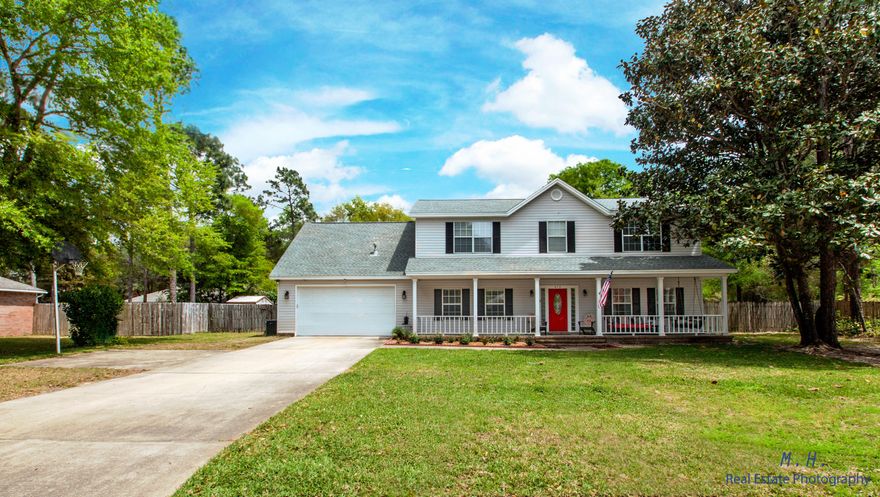 Everyone wants a house with a front porch, especially when the house is on a cul-de-sac in Niceville in a sought after neighborhood! This is a remarkable home with something for everyone! An office, dining room, large living room with a fire place and wood flooring, BONUS room with surround sound, renovated kitchen and baths with granite counter tops, tile flooring, and 2 year old Samsung stainless steel kitchen appliances! Also included is the 40,000+ gallon swimming pool and a HUGE fenced in backyard! This home has been newly painted, and comes with a 2 year old 30 year dimensional shingled roof! There are 3 ample sized additional bedrooms and an over-sized master suite upstairs. ** NO POPCORN CEILINGS IN THIS HOUSE ** The sellers have replaced the sprinkler system well pump (so you don't have to pay for city water) and have added a fence around pool for safety. They also replaced the pool pump with a variable speed pump for energy efficiency.
