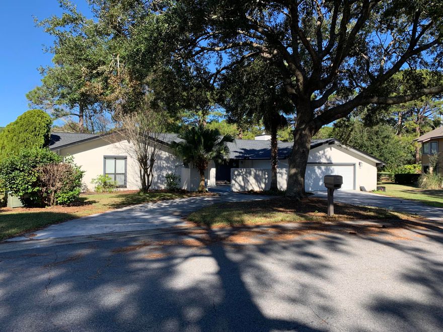 Beautiful Sandestin home in rental restricted Golf View Subdivision. Beautiful pond and golf course views. Large living room and family room with fireplace. Three bedrooms and 2 and 1/2 baths. Wonderful custom built-ins in all of the closets. Large garage with cabinets. Quiet street and circle driveway. New roof in March of 2021. And Leaf Filter on the gutters with a lifetime transferable warranty.