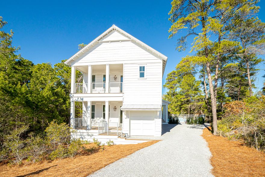 Seller is offering a $10,000 credit toward Buyer closing costs. Welcome to the tranquil setting of this newly completed 4 bedroom home, a hidden gem along the west end of 30A. Whatever your dream checklist, 213 Spotted Dolphin has it all. Want to live at the beach with a private pool? Or would you like to maximize your investment with the projected rental income of $130-160k. This tucked away, cul-de-sac location has no association fees and 3 public beach accesses within a mile range. Upon entering the home, you will immediately sense the quality construction with curated lighting package, shiplap walls, 10-foot ceilings throughout, and generous storage areas. The ground level offers a junior master suite, an open concept great room, with spacious kitchen featuring quartz countertops and gas range. The second floor offers Step outside for a dip in your private pool adjacent to preserved green space. You will enjoy catching the sound of the waves of the Gulf of Mexico on those southern winds. 

The second floor showcases your primary master quarters complete with a large bathroom and walk-in closet. Additionally you will find two Guest suites, a secondary living area, and Bonus room perfect for an office, storage or bunks. With generous closets and storage, as well as a golf cart sized garage, this home presents as an excellent option for a full time, second home or short-term rental property. Enjoy world class dining and boutique shopping as well as the conveniences of nearby schools, hospitals and grocery stores. Join others who own and love the beauty of life on Spotted Dolphin!