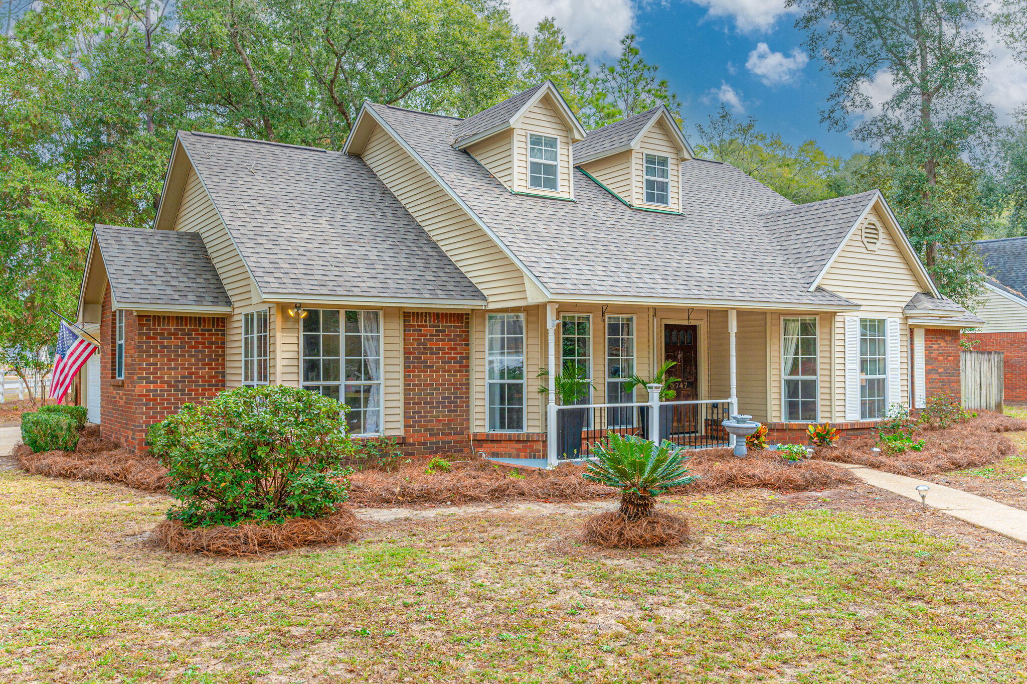 Welcome to 2747 Savannah Ln, where southern charm meets city convenience. This 4-bed, 2-bath gem stands proudly on a corner lot in well-established Savannah Oaks. Conveniently located in South Crestview for easy access to bases & beaches, this home invites you to experience a blend of style, comfort, & prime location. The kitchen offers sleek granite countertops, high ceilings, & a large window to create a bright & inviting space. With both a formal dining room & a charming breakfast nook, it has a perfect blend of style & functionality. Unwind in the cozy living room with fireplace or the spacious heated & cooled Florida room. Enjoy the benefits of updated systems, Roof 2021, HVAC 2019, Water Heater 2016. Other noteworthy perks include county taxes & no HOA, keeping more in your pocket.