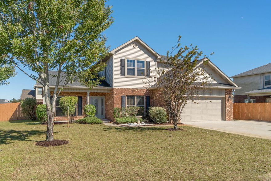 Buyers financing fall out is your gain ...ALL inspections completed , appraisal and final approval ...$15,000 seller concession ,Welcome home to Florida living at its best with all the family room you will need ~Located in the desirable East Navarre neighborhood of the Meadows~4 /5 large bedrooms and 3 1/2 baths with over 3300 sq ft this is the perfect home you've been searching for! Enjoy this move-in ready home freshly upgraded with new paint throughout ~new carpet ~ just landscaped with new sod, irrigation pump and manicured trees and borders setting the stage for perfect curb appeal to this wonderful large corner lot location. In addition to 4 full bedrooms and a bonus room enjoy additional space with a formal dining room and separate office on either side when you enter the home.  The spacious kitchen has everything you're looking for, with stainless appliances, recessed and drop-down ....pendant lighting, corner pantry & hop up wrap around bar. The open floor plan allows for a great flow to
the living room, while tastefully separating the spaces with the eat in kitchen area overlocking the back garden. Walk outside and enjoy the Florida weather under the East facing covered patio to enjoy those wonderful evenings to cook out and entertain. The owners have installed a privacy fence, extended driveway pad, storage building, and whole home gutters. Master bedroom is located downstairs, with corner windows to maximize the large room space! relax in your oversized master bathroom featuring his and hers vanities, a walk-in tiled shower with dual shower heads, a garden tub, and a large walk-in master closet! . Upstairs you'll find 3 more oversized bedrooms, two bedrooms enjoy a jack and Jill bathroom and there is also another full bathroom. Huge media room boasts a size of 19x17 and could easily be used as a 5th bedroom! Have peace of mind with an active termite bond through Premier Pest Control and fabric shield hurricane protection for the windows. The Meadows is a small community with winding cul-de-sacs and underground utilities ~ only minutes to the white sandy beaches of the Gulf of Mexico, local stores and a short distance to Hurlburt Field AFB, don't miss out and call today to view this wonderful home.
