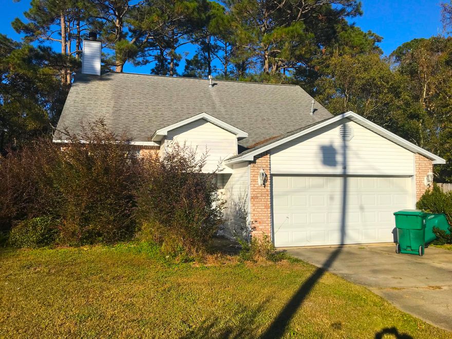 AMAZING fix & flip or investment opportunity with this 4 Bedroom / 2.5 Bath home in Mary Esther! This gorgeous home is 2 stories with 1,908 sqft. (heated) and 2,612 sqft. (total). Outside the home has a HUGE backyard and sits on a quiet cul-de-sac in a great neighborhood! It also backs-up to a wooded area, so no backyard neighbors! Inside the home has some great features including a living room fireplace, large kitchen and lots of space. The home does needs some TLC and work which is why it is being offered at this amazing cash price in AS-IS condition - It is overgrown, has a small area of mold inside, and potentially needs some HVAC and plumbing work. But at this price, it is a STEAL! This property will DEFINITELY NOT LAST LONG - So act quickly! --- CASH BUYERS ONLY ---