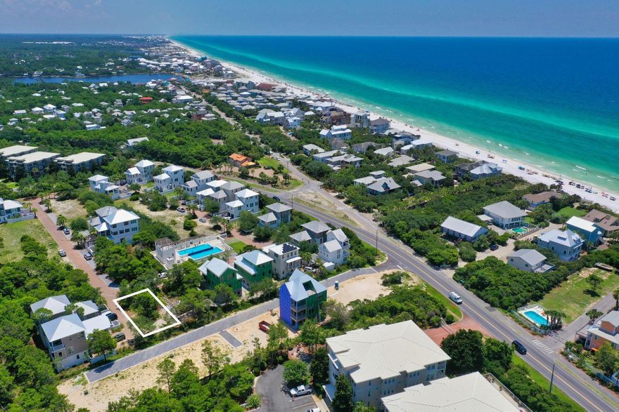 Opportunity to own the last remaining lot in phase 2 that offers deeded beach access for owners and guests of owner. This wonderful community, Seanest Village, is a private, gated community in the heart of Seagrove Beach, nestled between Scenic Hwy 30A and Point Washington State Forest and only a short drive or bike ride to the nearby community of Seaside. Seanest Village amenities include gated entrance, community pool complete with fireplace and grilling area and deeded beach access accessible via Sea Turtle Drive.This corner home site is directly across from the community pool and will offer great views. Seanest Village has recently approved a 3-day minimum rental period; offering more short-term rental potential and no build out time.