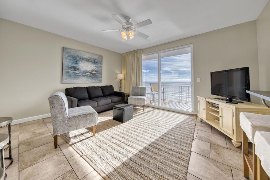 Welcome to Splash 1003E! Known as one of the best short term rental producers in PCB, Splash Resort is an amenity rich complex on the west end of Panama City Beach, and less than a 10 minute drive to the beaches of 30A. While accommodating for all ages, Splash is THE destination for families with children. The kids have everything you desire, from a water park and lazy river to an arcade room and much much more. This beautiful one bedroom/2 baths with bunks in the hall is on a premium mid floor and comes rental ready and configured to sleep 6! Covered in high end tile floors, professional chosen beach themed decor, this condo is being sold fully furnished and equipped. The owners had several reservations for friends and family, yet still achieved roughly 24k in income for 2019!