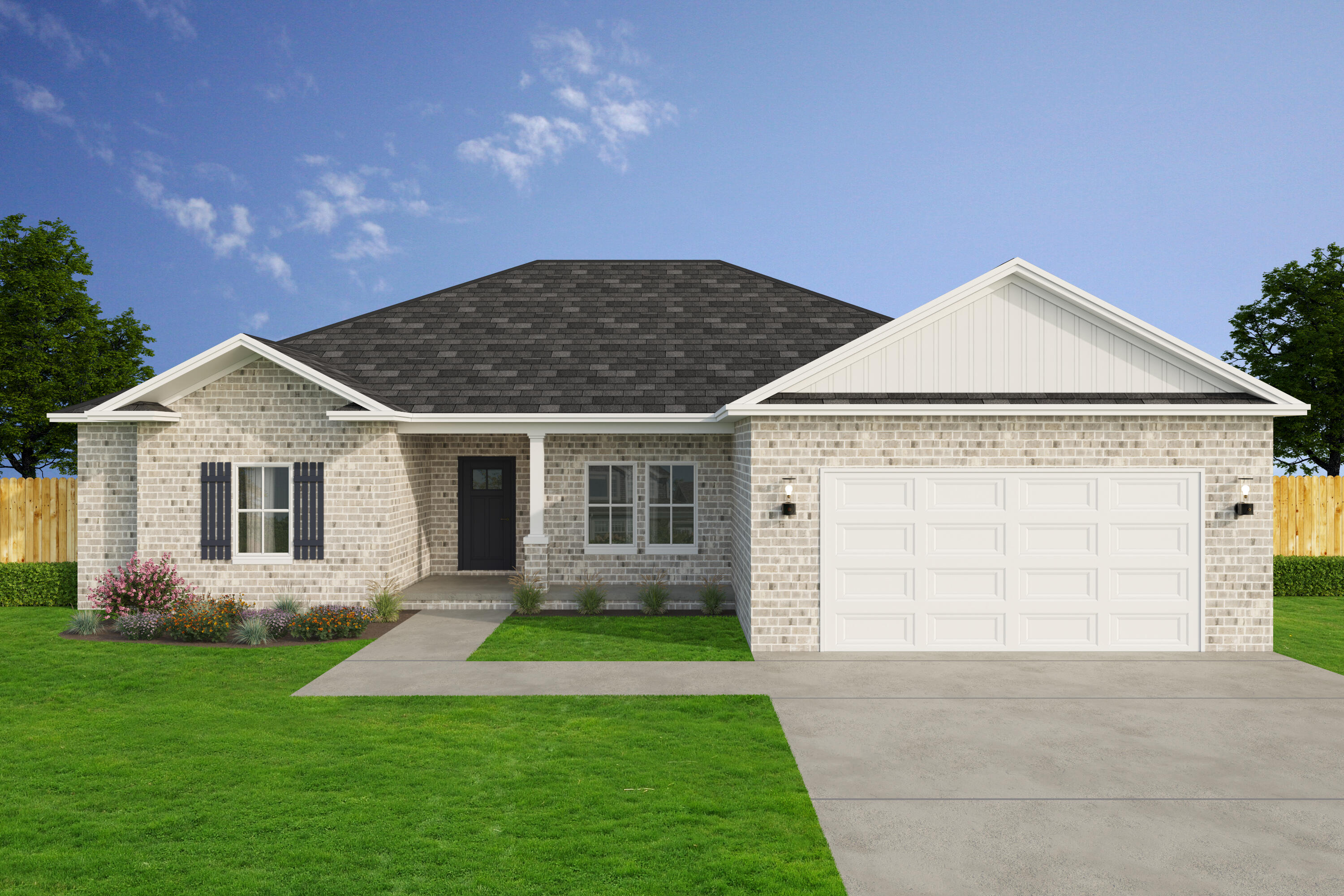 NEW MEMORIES TO BE MADE IN OUR NEW 5BR ''DALTON'' FLOOR PLAN - One quiet cul-de-sac street in the new ''Oak Hollow S/D'', NO HOA, SPRINKLER SYSTEM, FULLY LANDSCAPED. Welcome home to this all-brick home with covered front and rear porches, four generous bedrooms w/2 full bathrooms on one side, raised ceiling gathering space is open to kitchen and dining area. Quartz countertops, bar seating at island, shaker style cabinets, walk-in pantry, luxury vinyl plank flooring in main areas, carpet in bedrooms. Primary bath has tub +shower, walk-in closet, separate vanities, linen storage. Seller will contribute up to $10,000 towards buyers closing costs and/or prepaids and/or rate buydown (call for details).