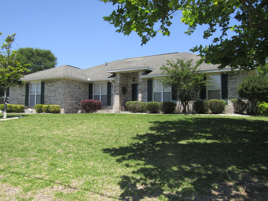 Beautiful 3 bedroom 2 bath home conveniently located on the south end of Crestview. There is also a 12'x11'5'' office/study with a closet that could easily be converted into a 4th bedroom! This home is immaculate, freshly painted interior and move in ready.High ceilings in the great room, gas fireplace and a fantastic view of the in ground salt water pool. The pool is surrounded by beautiful pavers, a covered patio and amazing landscaping making it a very enjoyable outdoor area to relax. Kitchen has quartz counter tops, matching stainless appliances, tons of cabinet space and 2 islands. All of the floors are laminate wood or tile so never any carpet to clean. Master bath has a garden tub and a separate all tile shower with built in seat and a spacious master closet. This is a must see!