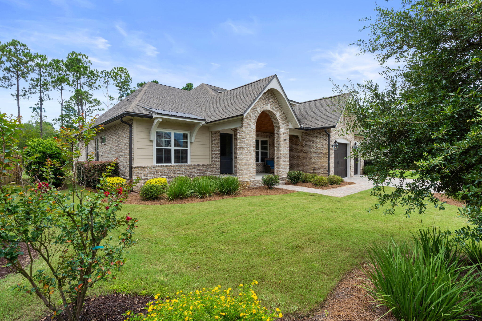 Limited opportunity!!! Move in Ready on a Preserve lot. For your buyer looking for a special home nestled in the gated community of Vineyards at Hammock Bay, This gorgeous Randy Wise Home is perfect for buyers looking for 4 bedrooms, one story and private yard large enough for a pool and still have room left over. This home features 10' ceilings throughout, crown moulding and cased windows. Gourmet kitchen with oversized refrigerator and freezer, gas cooktop, built in oven and microwave. Furniture grade cabinetry throughout home. Large walk in pantry. Separated laundry room with built in cabinets and mudroom off garage. Split bedroom layout. Open concept kitchen and family room. Brick arch in foyer and brick accent wall in breakfast nook. Ship lap accent wall in foyer and in master bedroom. Stained French doors into office overlooking front porch. Huge master bathroom with split vanities, large walk in shower with multiple shower heads and freestanding tub. Whole home water filtration system. Built in closet system in master. Screened in patio overlooking preserve on rear of home.