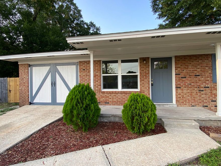Up to $10K Buyer Closing Cost assistance with full price offer. Step into this lovely, beautifully renovated home, large fenced in back yard with mature trees, just over 1/4 acre. Walking distance to schools & shopping! Roof June 2024 lifetime dimensional shingles, 8 penny nails, entire roof surface covered with peel and stick shield. HVAC installed in 2023, water heater 2017.  Fresh new interior & exterior paint. Garage converted to Den with exterior mock designed stationary carriage doors. New LVP flooring throughout, new lighting, new bath & kitchen faucets, new ceiling fans, cool lighted bath vanity mirrors & faucets, master bedroom walk in closet with cool light fixture! See these amazing upgrades, new vanities, new toilet, refinished tub with tile surround. All new Samsung... Appliances. And a slim line microwave! New shaker style kitchen cabinetry, soft close! New granite countertops. Large Samsung double door refrig with freezer on bottom. Soft close barn door leads to large utility room off the Den with washer dryer hook up.  New windows across the front of the home. All new plantation blinds. Home has been completely retrofitted top to bottom with Alumacons connecting wiring to copper connectors along with all new outlets and switches thus satisfying insurance requirements along with some new copper wiring ran and installed in some areas. See insurance quotes in document section. New GFI's installed in kitchen & baths plus newly installed front and rear exterior GFI outlets. The front exterior porch outlet is on a switch inside the living room, perfect to flip up and be all ready for those Holiday lights!!! Four point and Wind Mitigation in document section along with the seller discl, insurance quote & other docs. Make your appointment to see this cutie pie home today! Seller is licensed FL real estate broker. Buyer to verify all important information deemed necessary. Room sizes measured but approx.
